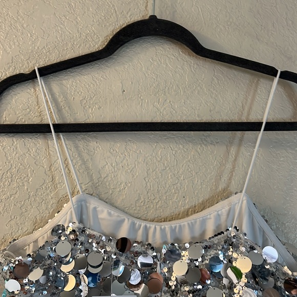 12th Tribe - Silver Sequin Midi Dress - Picture 8 of 9